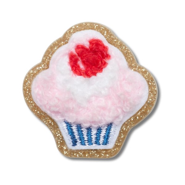 Encontraproduto.com.br - Jibbitz™ Cupcacke Rosa em Patchwork
