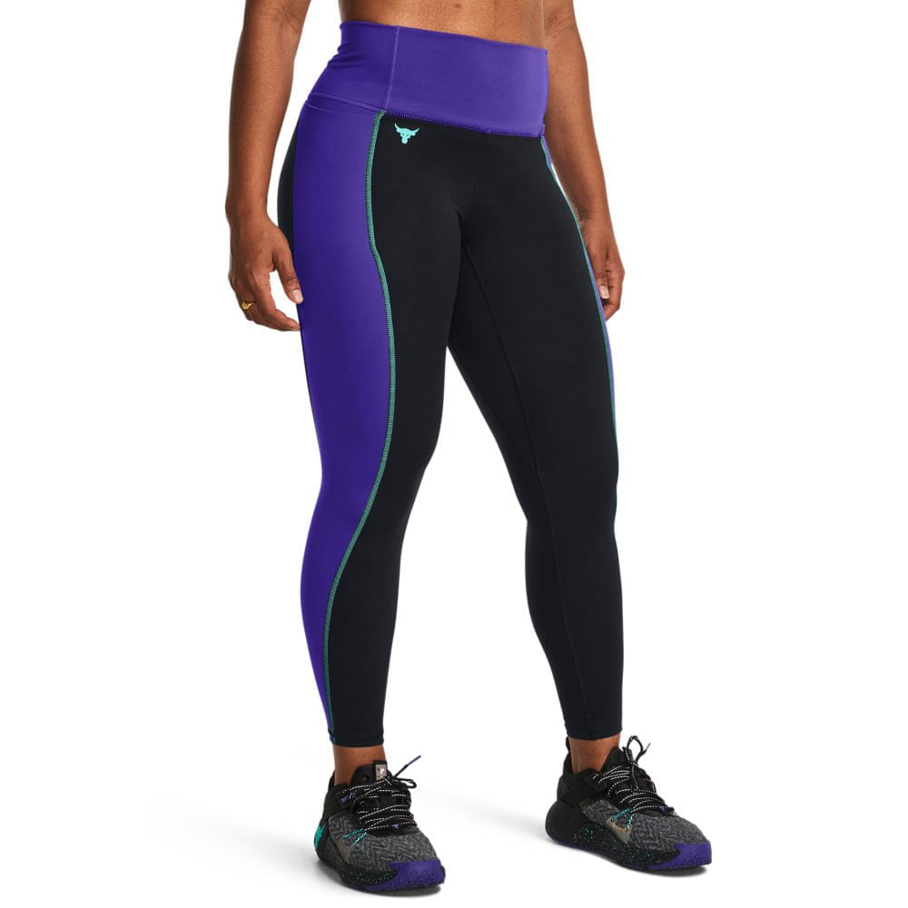 Legging de Treino Feminina Under Armour Project Rock Lets Go Colorblock