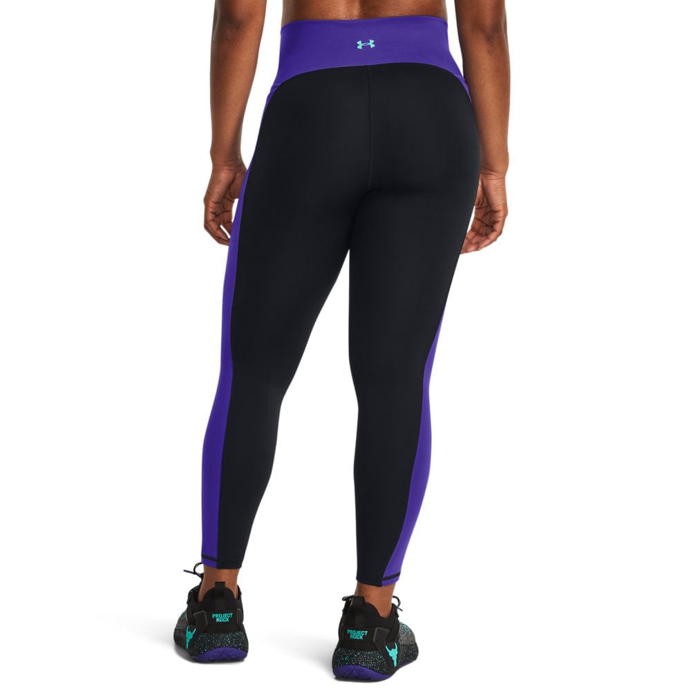 Encontraproduto.com.br - Legging de Treino Feminina Under Armour Project Rock Lets Go Colorblock