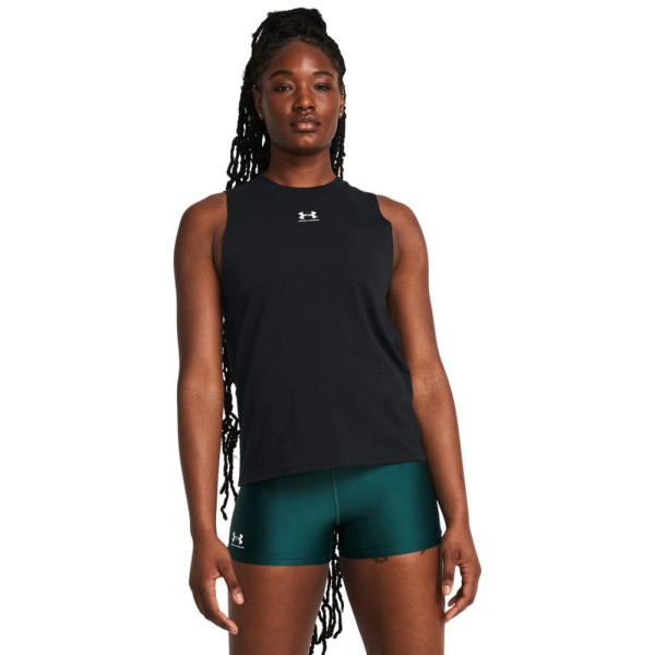 Regata de Treino Feminina Under Armour Campus Muscle Preto