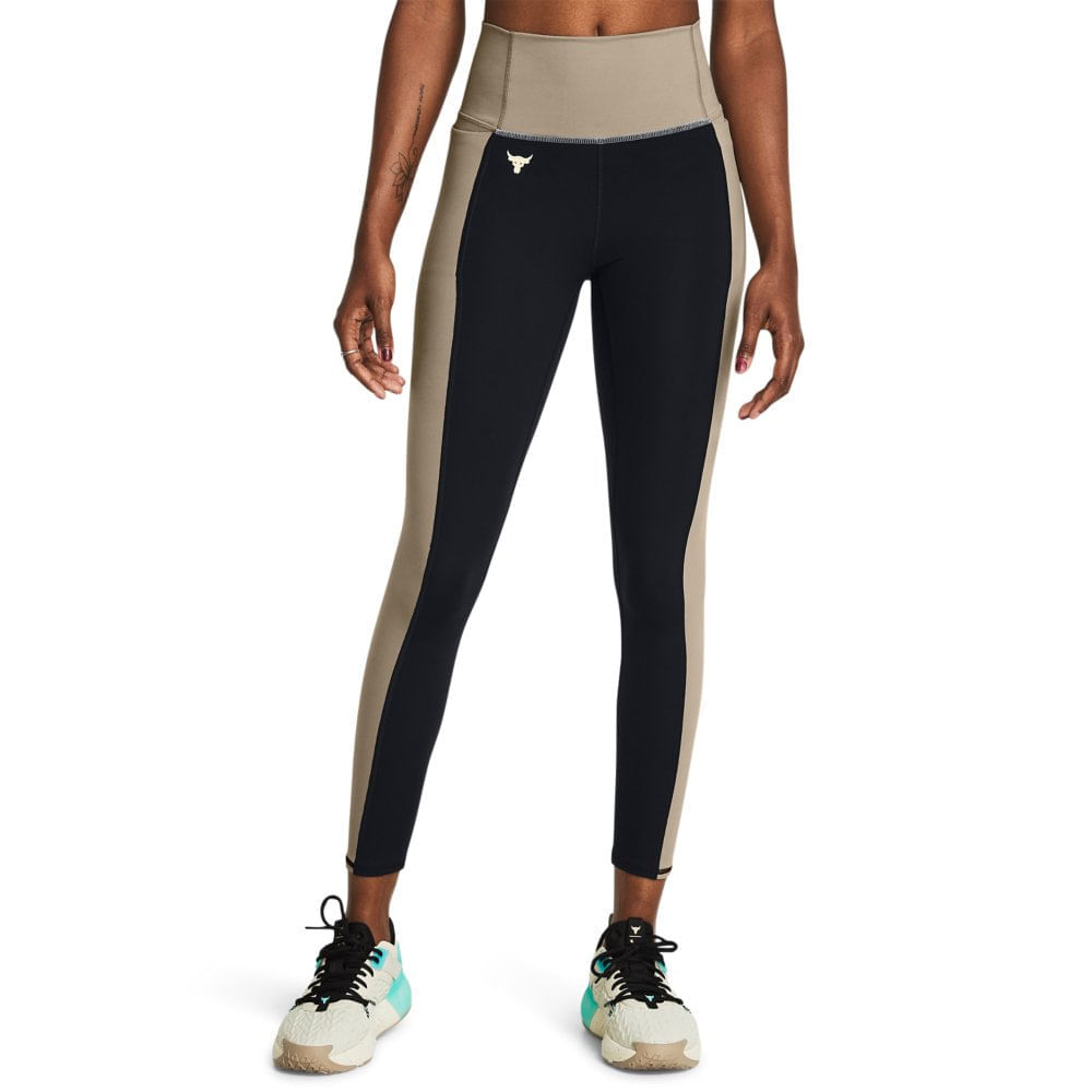 Legging de Treino Feminino Under Armour Project Rock Lets Go Colorblock