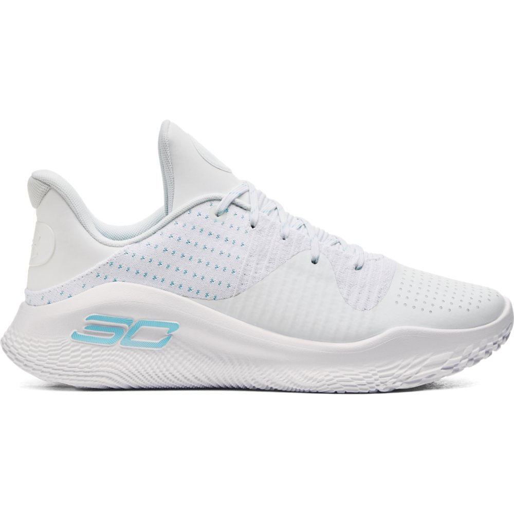 Tênis de Basquete Masculino Under Armour Curry 4 Low Flotro Branco