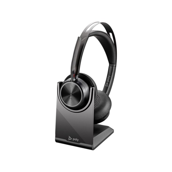 Headset Voyager Focus 2 USB-C Poly com Base Carregadora