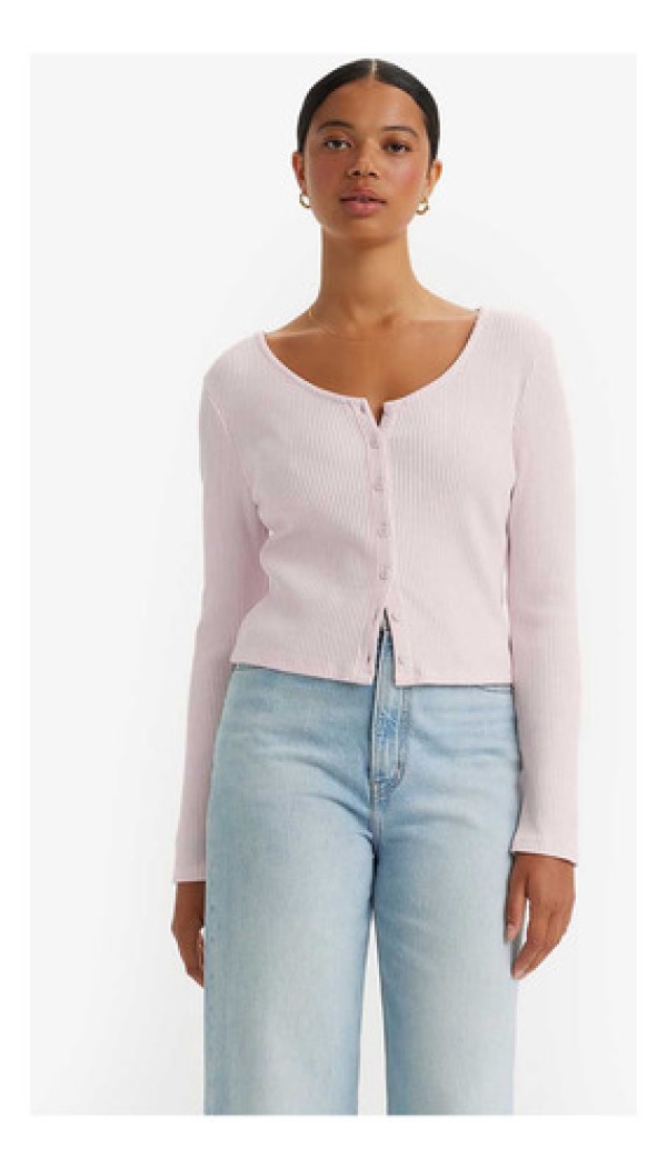 Encontraproduto.com.br - Camiseta Levi´s® Monica Long Sleeve Rosa A71940003