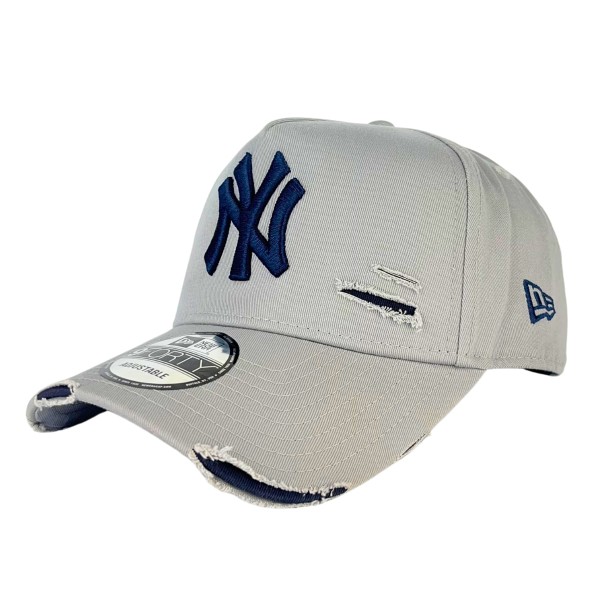 Encontraproduto.com.br - Boné New Era 940 A-Frame New York Yankees Destroyed Cinza