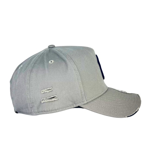 Encontraproduto.com.br - Boné New Era 940 A-Frame New York Yankees Destroyed Cinza