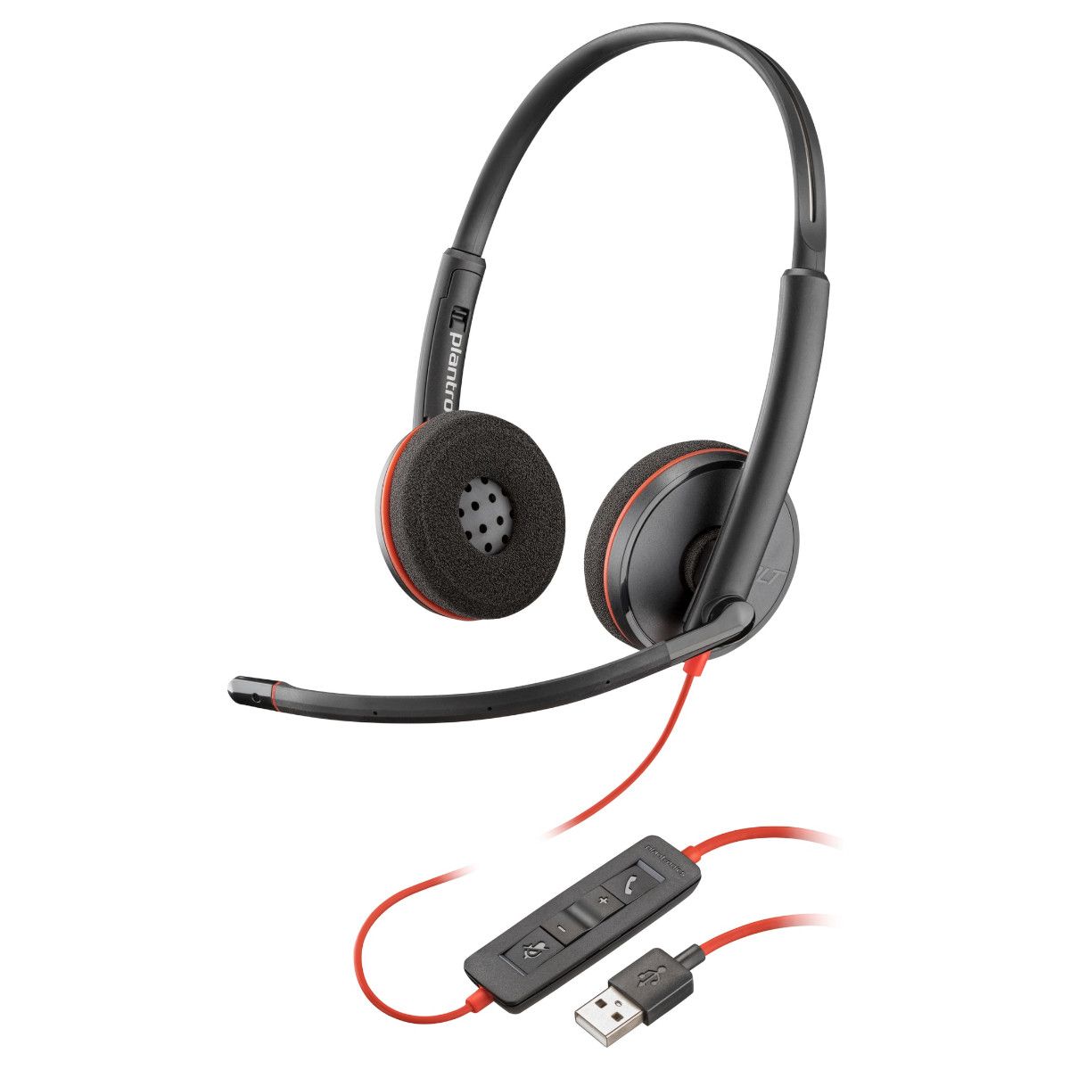 Headset Duplo Blackwire C3220 USB-A 80S02A6 Poly