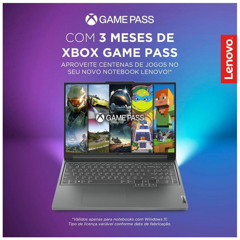 Encontraproduto.com.br - Notebook Gamer Legion Slim 5i Core I7 13G 2.4GHz 16GB 512SSD 16