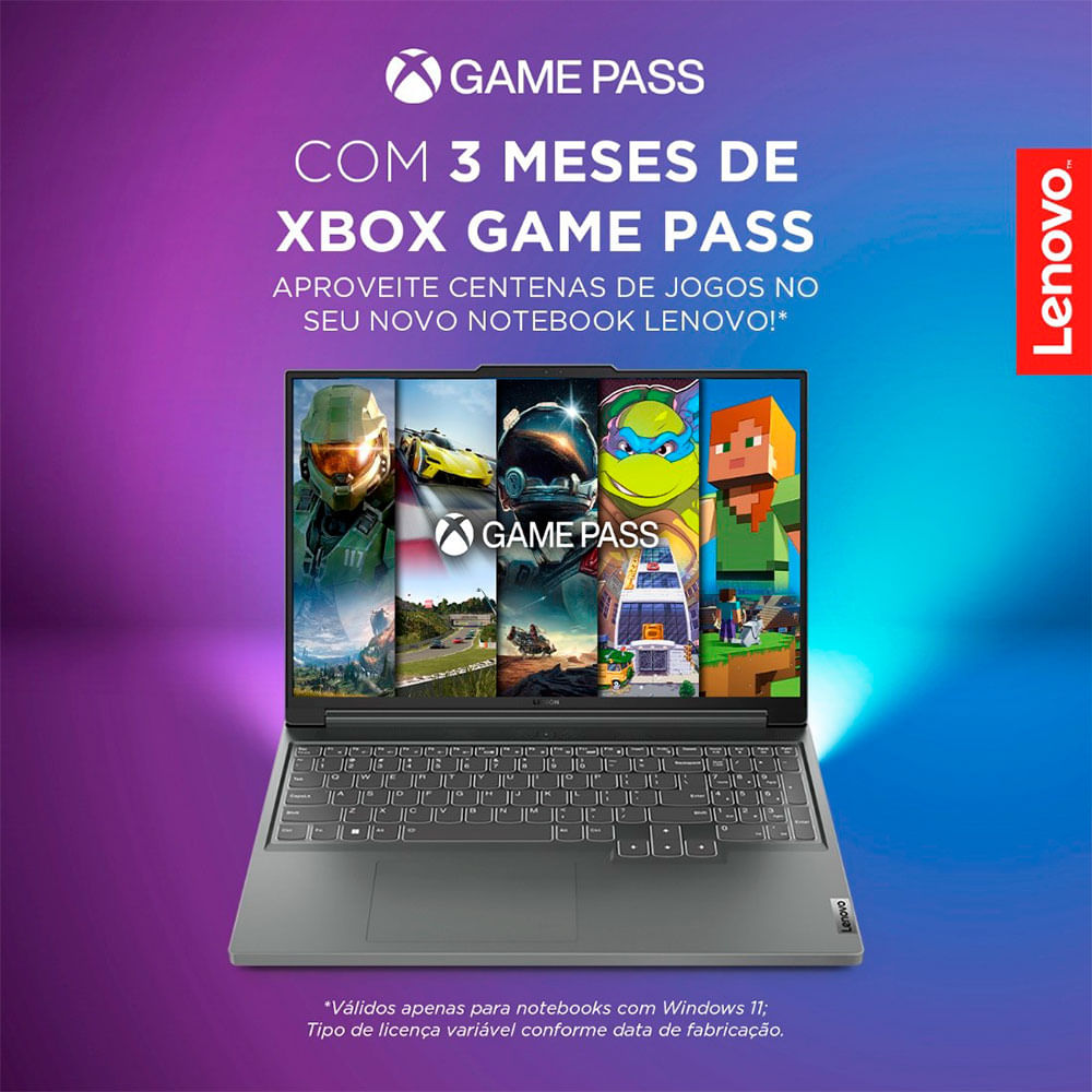 Encontraproduto.com.br - Notebook Gamer Lenovo Legion Slim 5i, Intel Core I7-13700h 5.0ghz 13ª Geração, 16GB, 512GB SSD, NVIDIA® GeForce RTX™ 4050 6GB GDDR6, 16