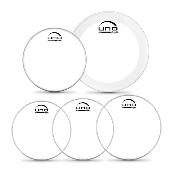 Encontraproduto.com.br - Kit De Peles Rock Uno By Evans G2 Transparente UPG2CLR22