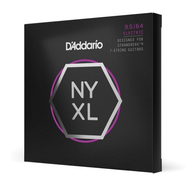 Encontraproduto.com.br - Encordoamento Para Guitarra 7 Cordas 9.5-64 (2 Bolinhas) DAddario NYXL09564SB