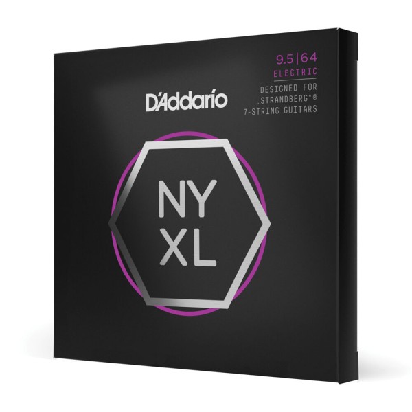 Encontraproduto.com.br - Encordoamento Para Guitarra 7 Cordas 9.5-64 (2 Bolinhas) DAddario NYXL09564SB