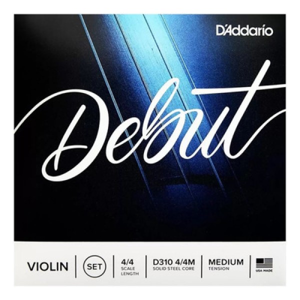 Encontraproduto.com.br - Encordoamento Para Violino Tensão Média DAddario Debut D310 4/4M