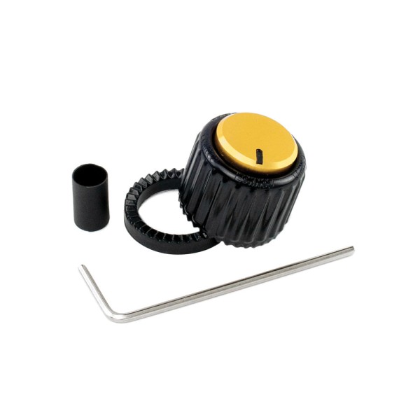 Knob De Plástico Para Instrumentos E Periféricos Grande Preto/Dourado DAddario LokNob PW-LNL-01BG