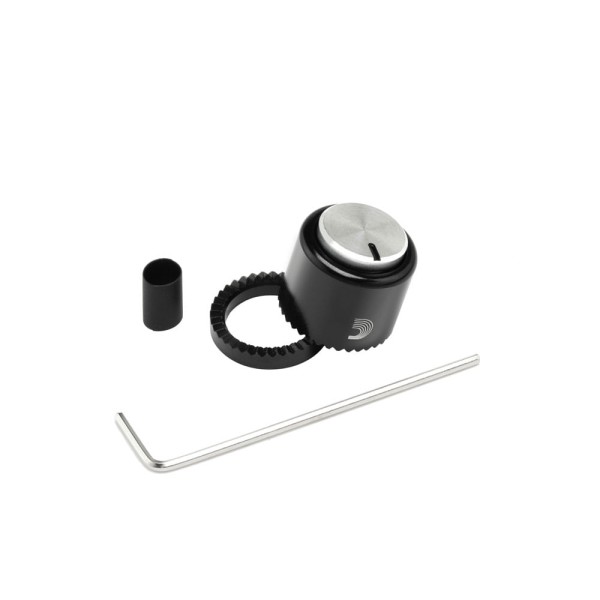 Knob De Alumínio Para Instrumentos E Periféricos Grande Preto/Prata DAddario LokNob Pro PW-LNPL-01BS