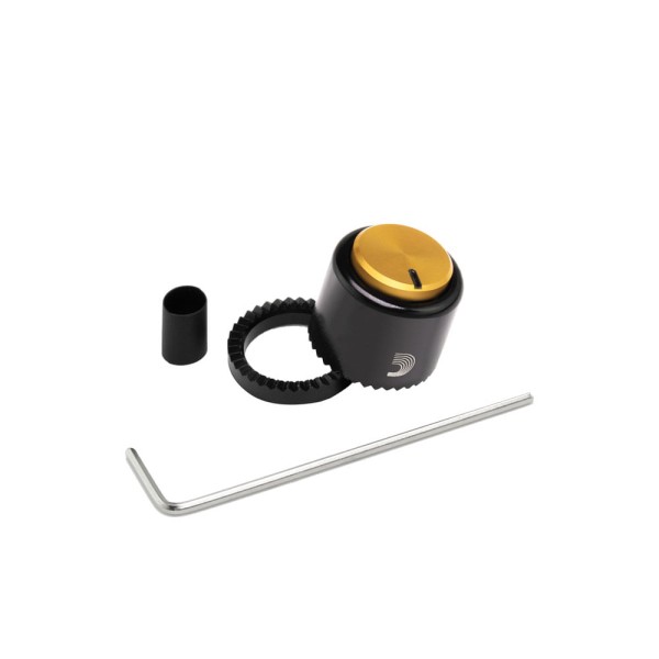 Knob De Alumínio Para Instrumentos E Periféricos Grande Preto/Dourado DAddario LokNob Pro PW-LNPL-01BG