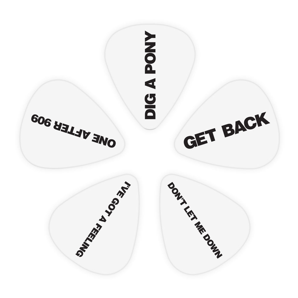 Encontraproduto.com.br - Palheta Para Instrumentos .50mm Leve Get Back (10 unidades) DAddario The Beatles Collection 1CWH2-10B8
