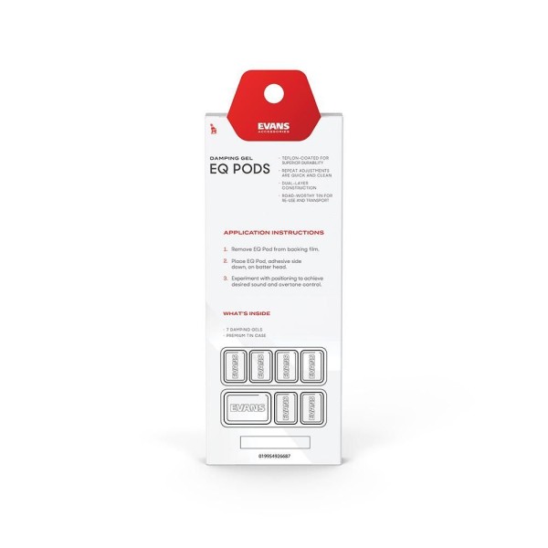 Encontraproduto.com.br - Abafador Gel (Kit Com 7 Peças) Evans EQPODS