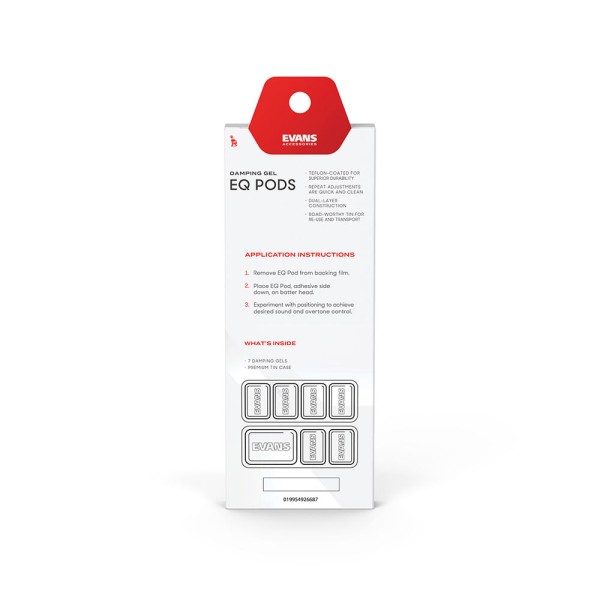 Encontraproduto.com.br - Abafador Gel (Kit Com 7 Peças) Evans EQPODS