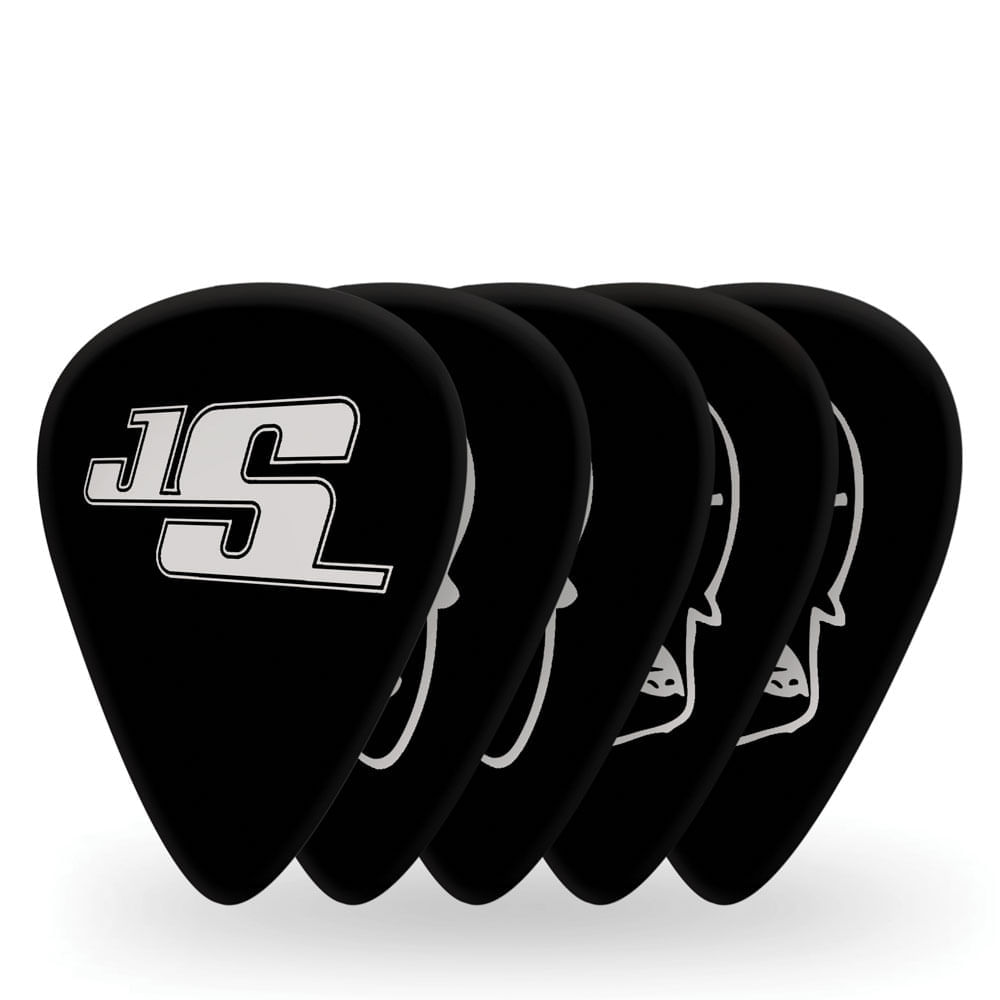 Encontraproduto.com.br - Palheta Para Instrumentos 1.0mm Pesada Preta (10 Unidades) DAddario Joe Satriani Signature 1CBK6-10JS