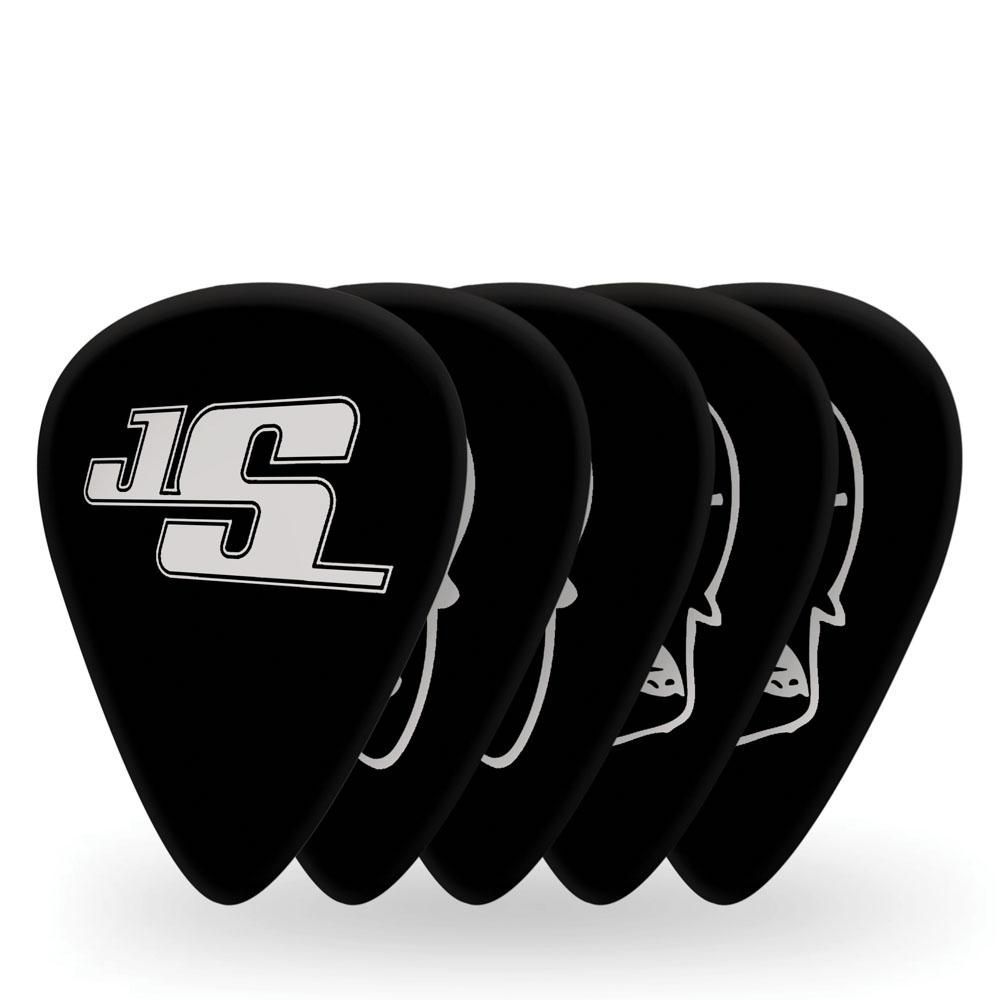 Encontraproduto.com.br - Palheta Para Instrumentos .50mm Leve Preta (10 Unidades) DAddario Joe Satriani Signature 1CBK2-10JS