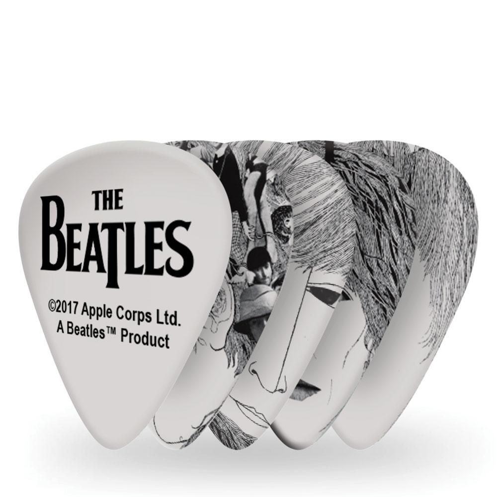 Encontraproduto.com.br - Palheta Para Instrumentos .70mm Média Revolver (10 Unidades) DAddario The Beatles Collection 1CWH4-10B1