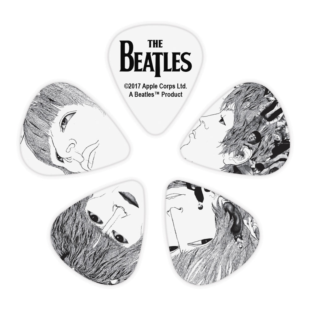 Encontraproduto.com.br - Palheta Para Instrumentos .70mm Média Revolver (10 Unidades) DAddario The Beatles Collection 1CWH4-10B1