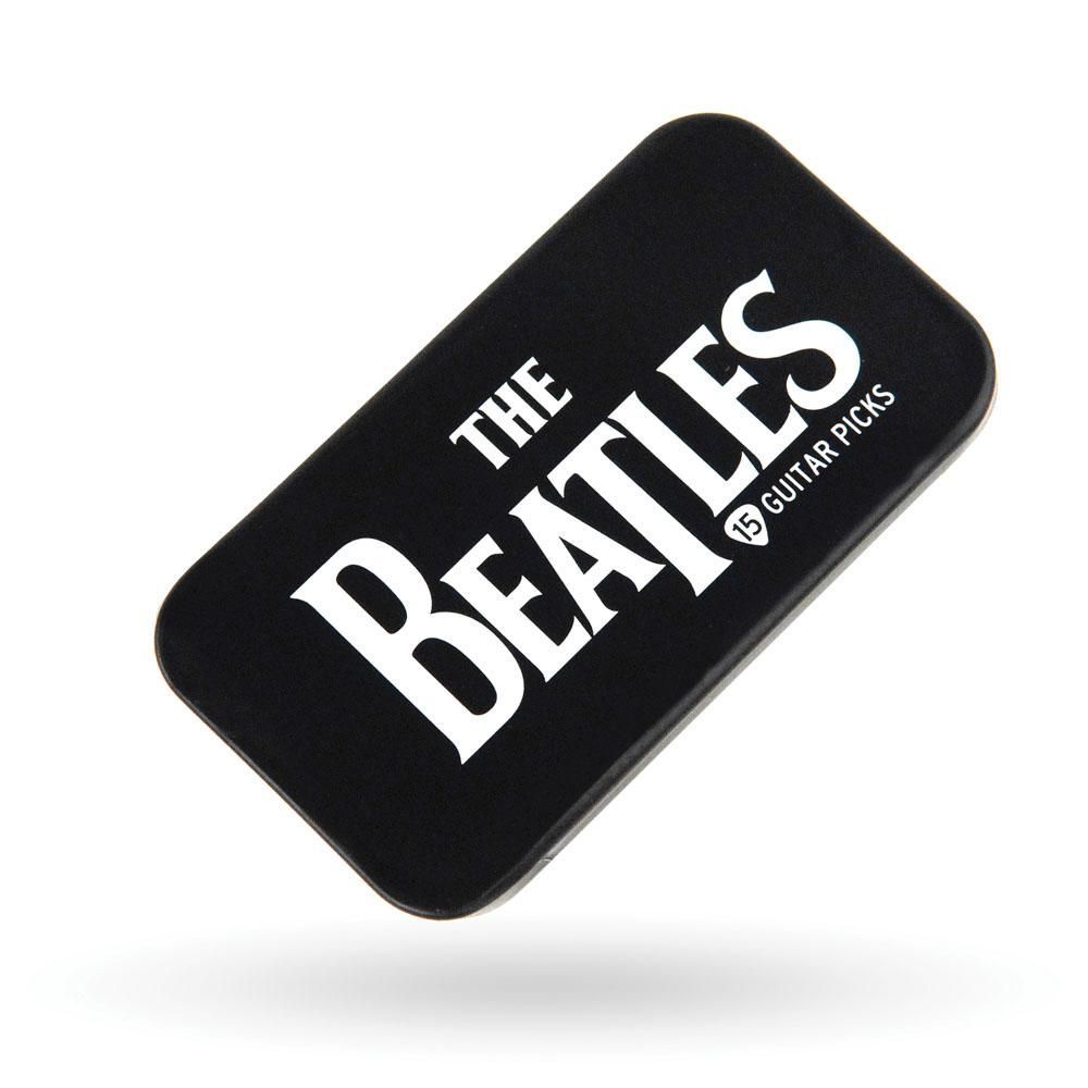 Encontraproduto.com.br - Palheta Para Instrumentos .70mm Com Lata Especial Logo (15 Unidades) DAddario The Beatles Collection 1CAB4-15BT1