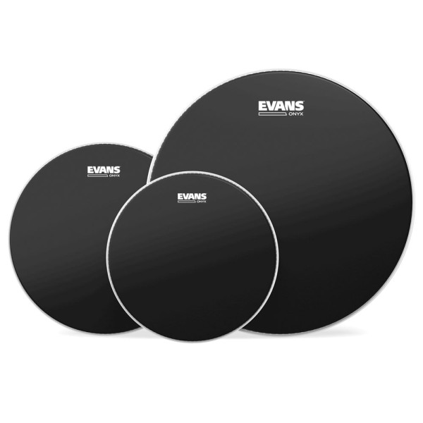 Encontraproduto.com.br - Kit De Peles Rock Evans Onyx ETP-ONX2-R