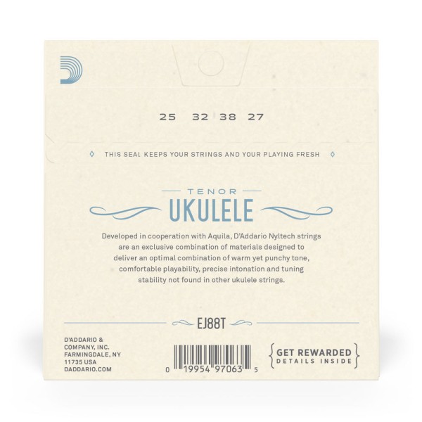 Encontraproduto.com.br - Encordoamento Para Ukulele Tenor DAddario Nyltech EJ88T