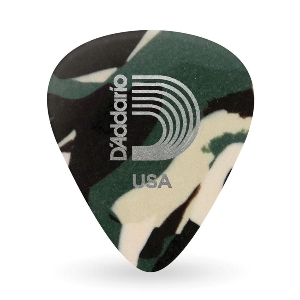Encontraproduto.com.br - Palheta Celulóide Camuflada 1.0mm Pesada D Addario 1ccf6-10 [f035]