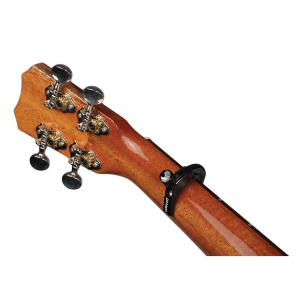 Encontraproduto.com.br - Capotraste Para Ukulele Preto DAddario Pro PW-CP-12