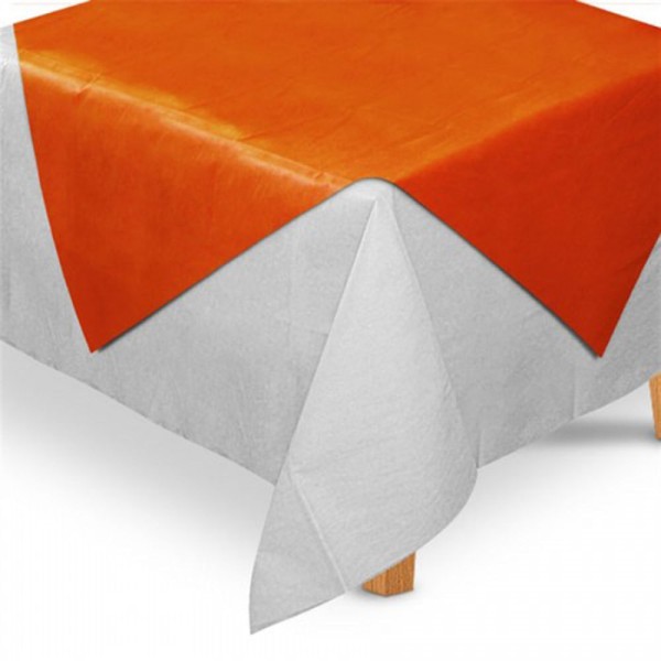 Encontraproduto.com.br - Toalha Quadrada TNT Laranja 80x80cm c/5 - Best Fest