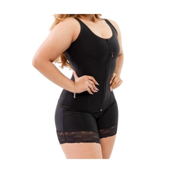 Camiseta Modeladora M Sheila Cintas Com Ziper Preto (MP)