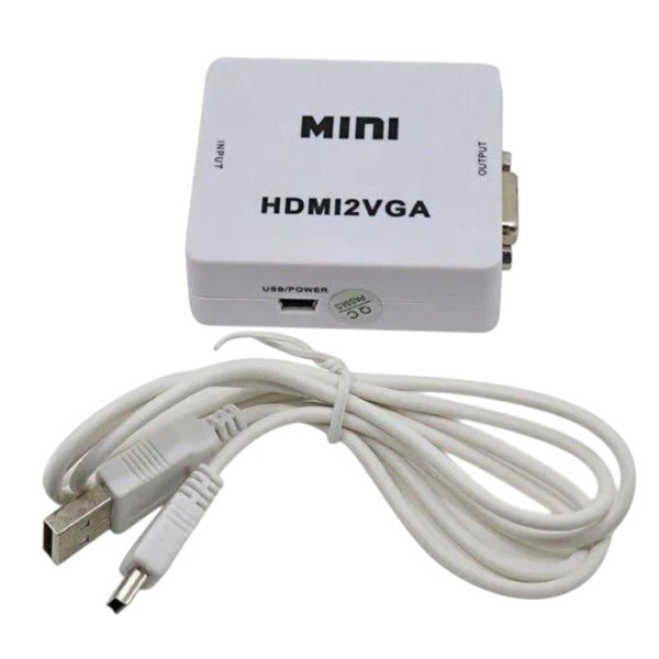 Conversor HDMI Para VGA FC Fontes Com Áudio E Vídeo (MP)