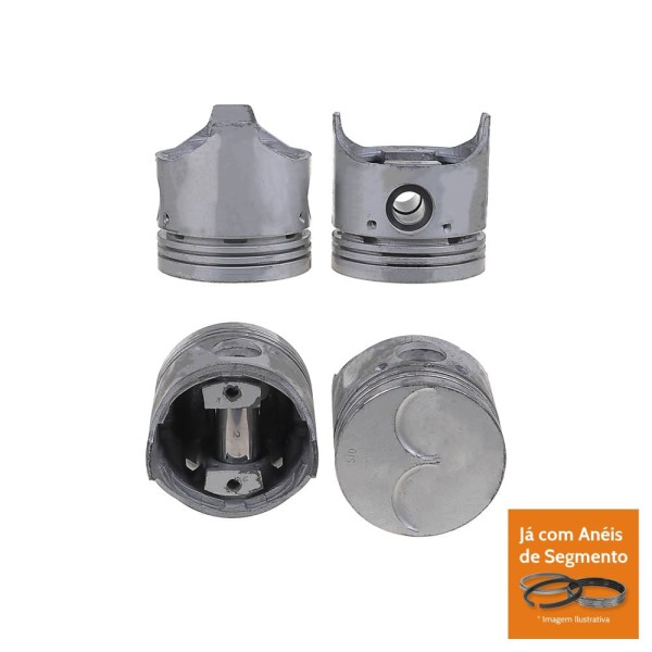 PISTAO COM ANEL - FIAT 147/ FIORINO/ UNO 1050 1300 GASOLINA - MAHLE