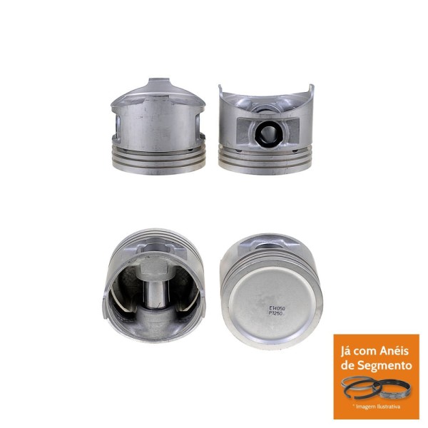 Encontraproduto.com.br - PISTAO COM ANEL - GM CHEVETTE/MARAJO 1.6L 8V GAS ATE 1982 - MAHLE
