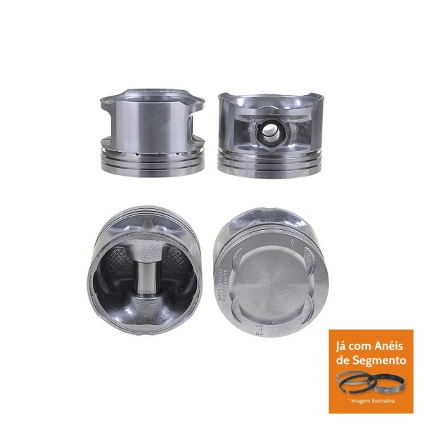 Encontraproduto.com.br - PISTAO COM ANEL - FIAT PALIO 1.6 16V GASOLINA 1997 A 2001 - MAHLE