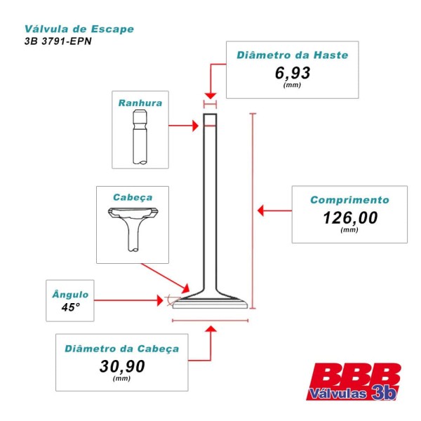 Encontraproduto.com.br - VALVULAS DE ESCAPE - GM SILVERADO 6.6L V8 TURBO DIESEL - 3B