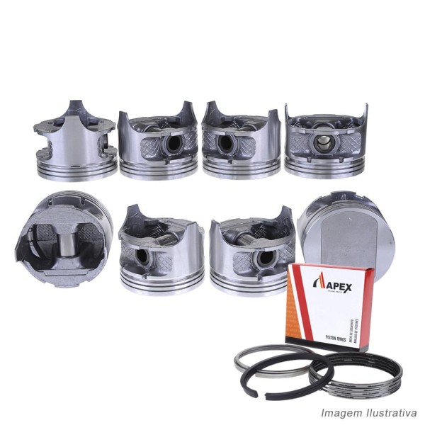 Encontraproduto.com.br - PISTAO COM ANEL - DODGE RAM/ JEEP CHEROKEE 5.9 V8 16V - APEX