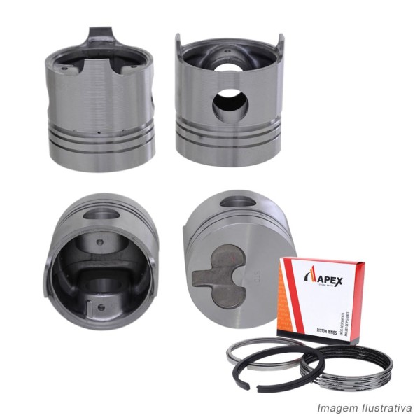 Encontraproduto.com.br - PISTAO COM ANEL - RENAULT TRAFIC 2.1 8V J8S DIESEL | 4MM