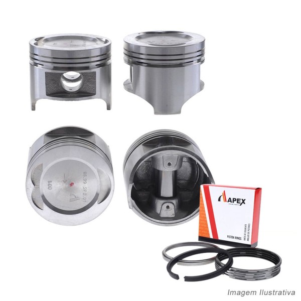 Encontraproduto.com.br - PISTAO COM ANEL - EMPILHADEIRA MAZDA HYSTER YALE 2.0 8V FE CARBURADO - APEX