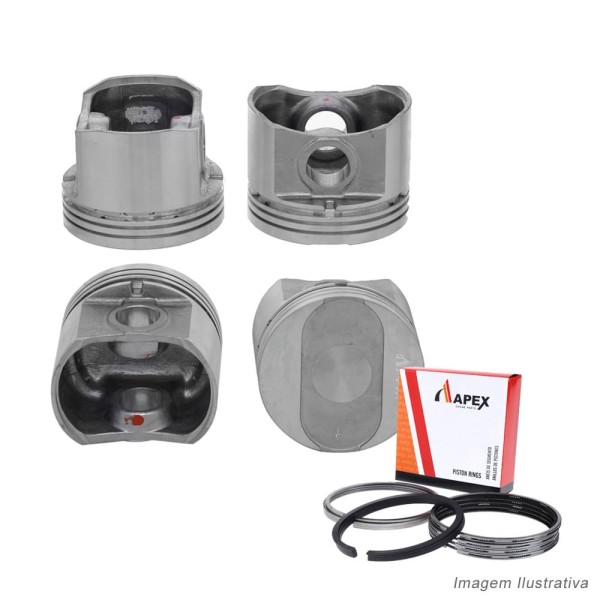 Encontraproduto.com.br - PISTAO COM ANEL - FIAT PALIO UNO 1.0 8V FIRE GASOLINA - APEX