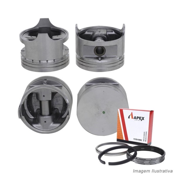 Encontraproduto.com.br - PISTAO COM ANEL - GM CARAVAN OPALA 2.5 8V 4CIL 151 ALC/GAS APOS 1984 | RETO - APEX