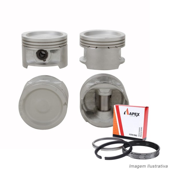 PISTAO COM ANEL - VW SANTANA 2.0 8V AP CARBURADO GASOLINA APOS 1989 - APEX