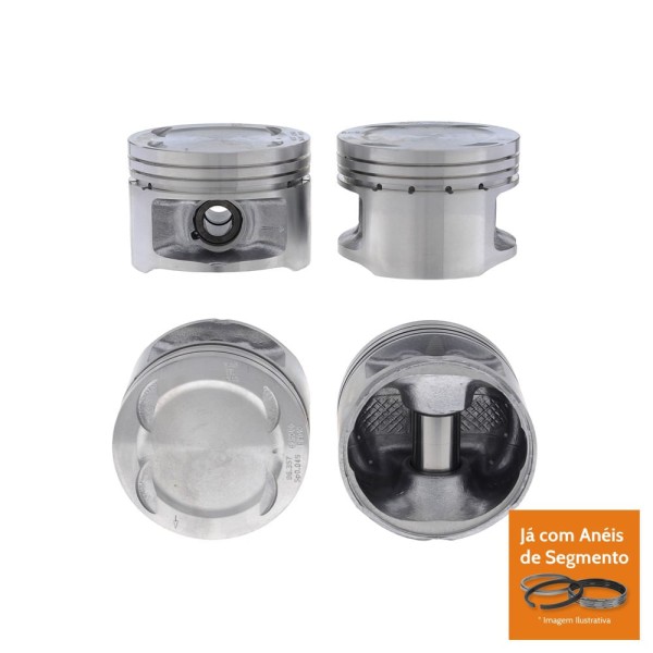 Encontraproduto.com.br - PISTAO COM ANEL - FIAT PALIO 1.6 16V GASOLINA 1997 A 2001 - MAHLE