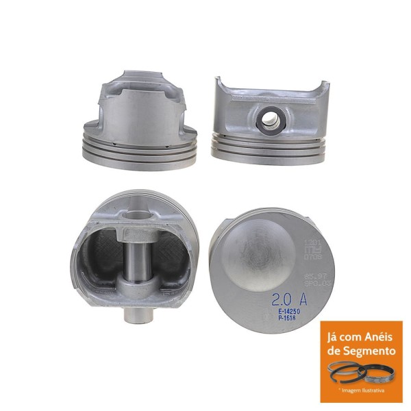 Encontraproduto.com.br - PISTAO COM ANEL - GM KADETT MONZA OMEGA 2.0 8V ALCOOL APOS 1986 - MAHLE