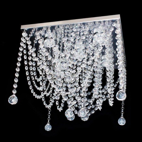 Encontraproduto.com.br - Lustre de Cristal Plafon Esfera Hunter Trade