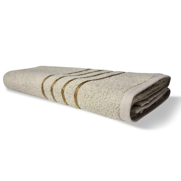 Encontraproduto.com.br - Toalha De Banho Grande Dubai 70x130cm 300g 100% Algodão - Bege Bege