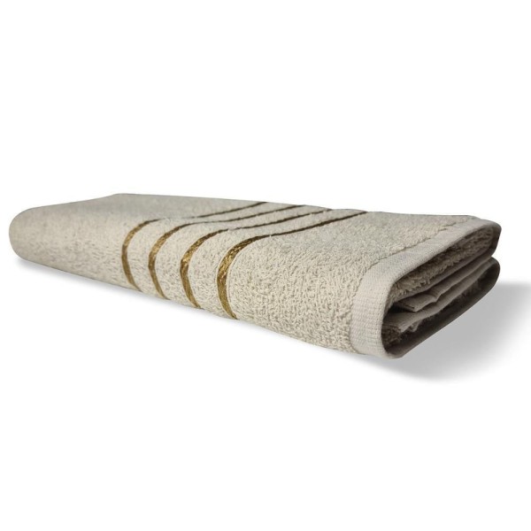 Encontraproduto.com.br - Toalha De Banho Grande Dubai 70x130cm 300g 100% Algodão - Bege Bege